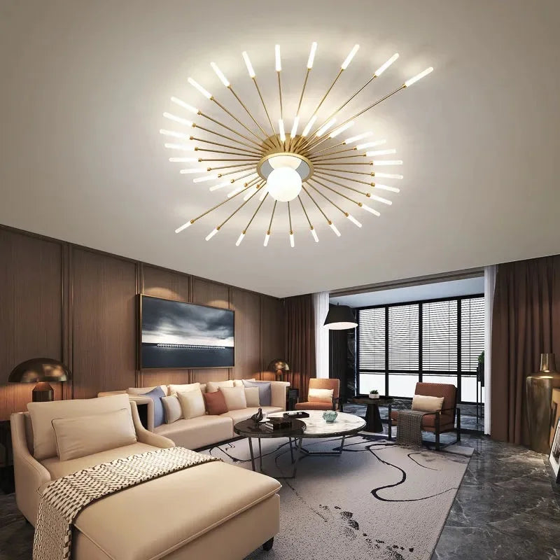 Afralia™ LED Chandelier Lights - Modern Indoor Lighting for Living Room, Kids Room, Bedroom