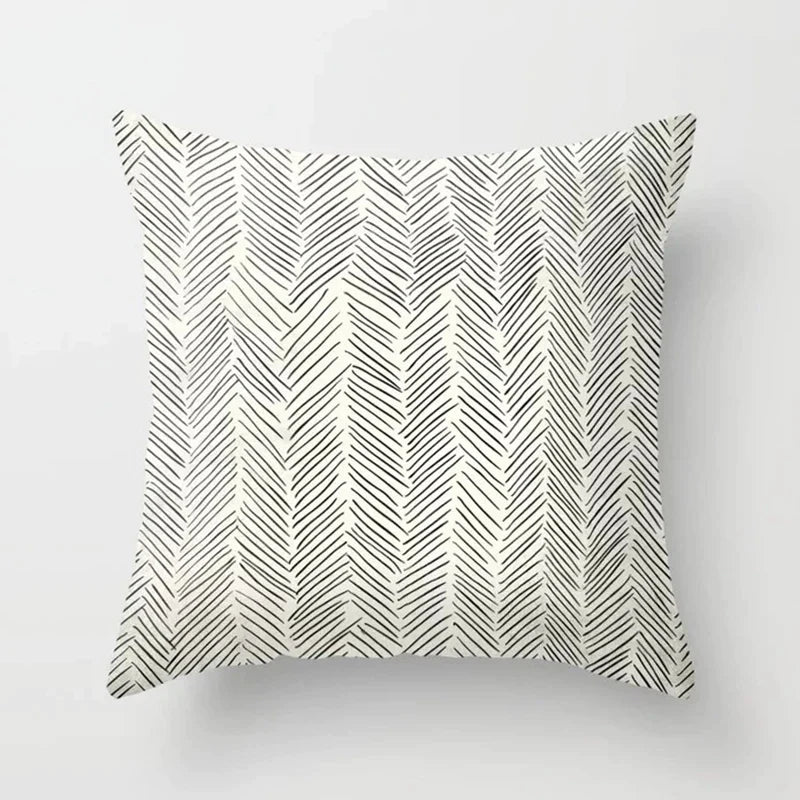 Geometric Abstract Afralia™ Lumbar Pillowcase - 45x45cm Office & Car Cushion Cover