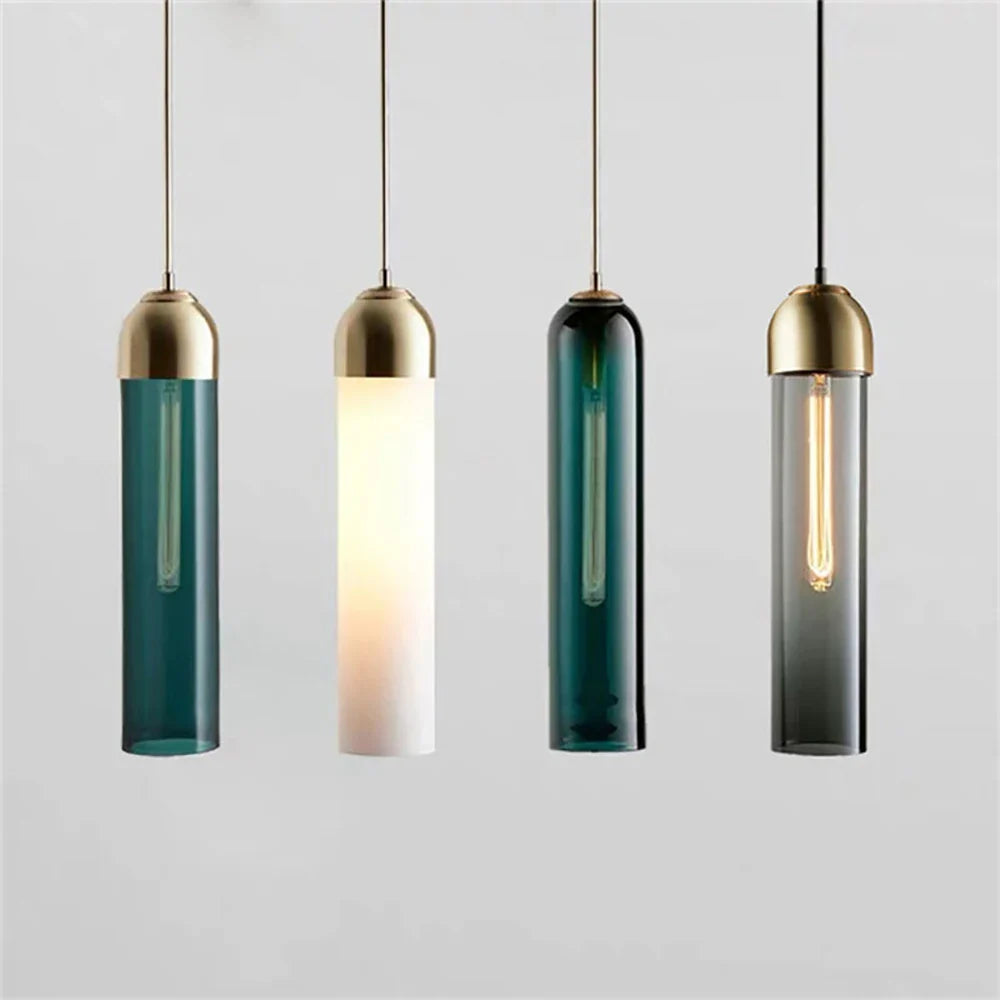 Afralia™ Nordic Glass Pendant Lamps: Modern Luxury Indoor Lighting for Bedroom, Dining Room, and Kitchen
