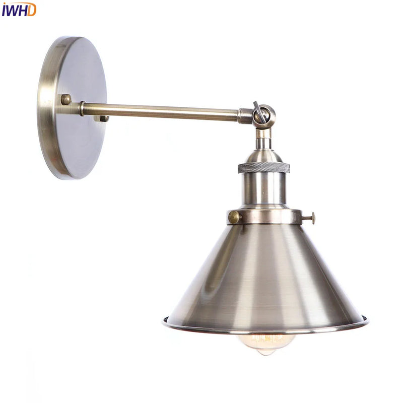 Afralia™ Brass Edison Wall Light Vintage Bathroom Mirror Loft Sconce Industrial Home Lighting