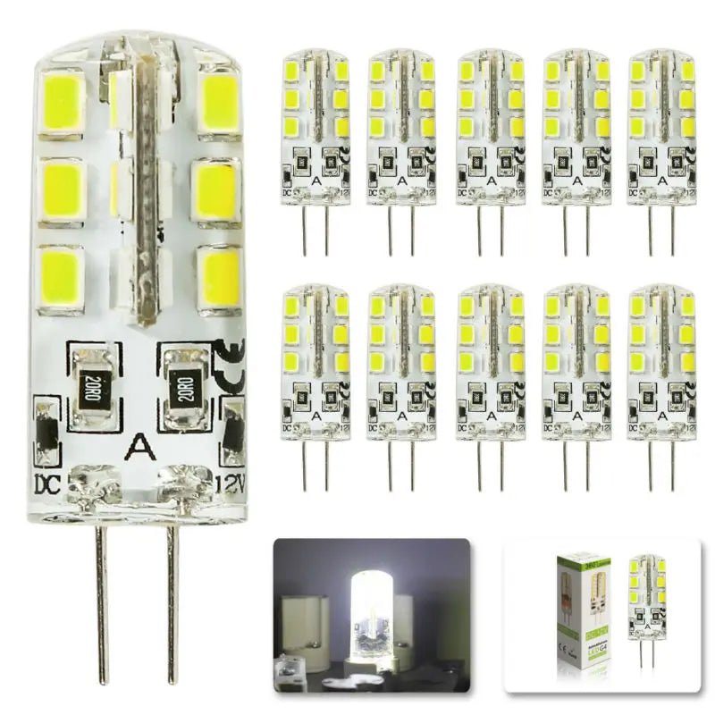 Afralia™ LED G4 3W 2835 SMD Bulb 12V 220V 24LED Spotlight 10pcs/Lot
