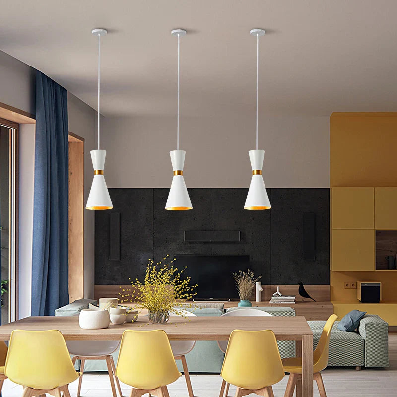 Afralia™ Modern Industrial Cord Pendant Lights Dining Room Handlamp LED Luminaire Suspendu