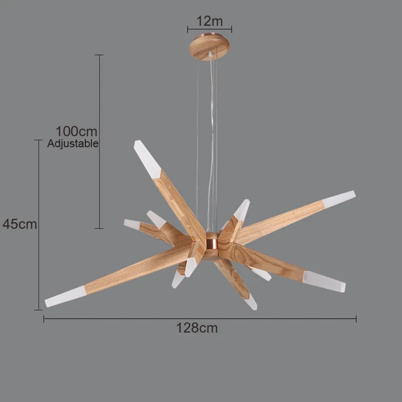 Afralia™ Wooden Pendant Lights: Creative Restaurant Decor for Indoor Lighting