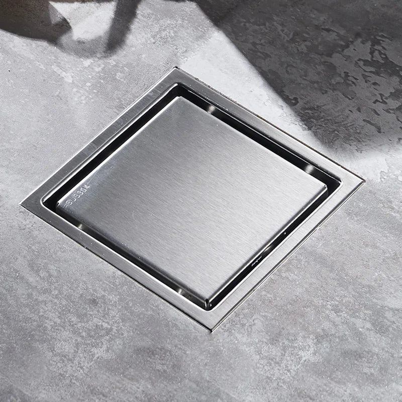 Afralia™ Square Antique Floor Drain Grate for Bathroom Shower - Hair Invisible