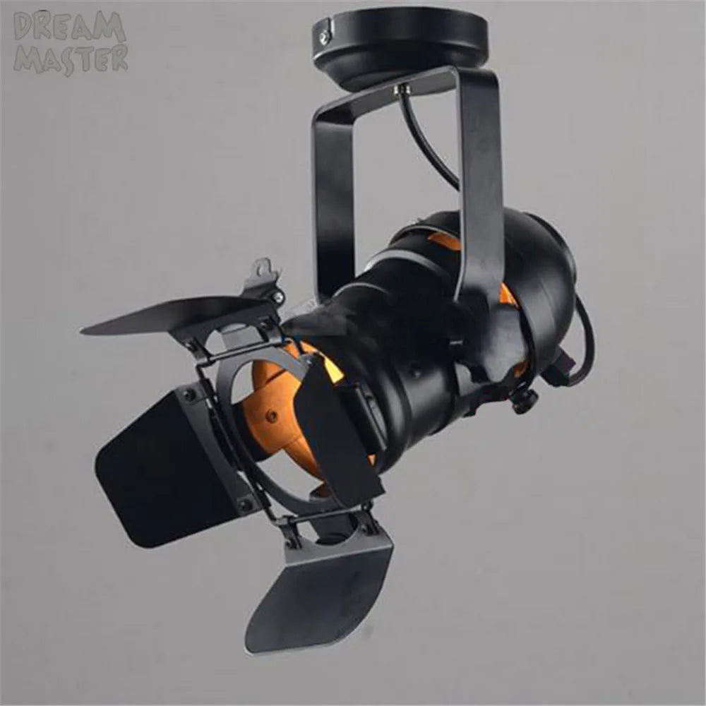 Afralia™ Industrial Vintage LED Ceiling Light for Theater Stage, Loft, Shop