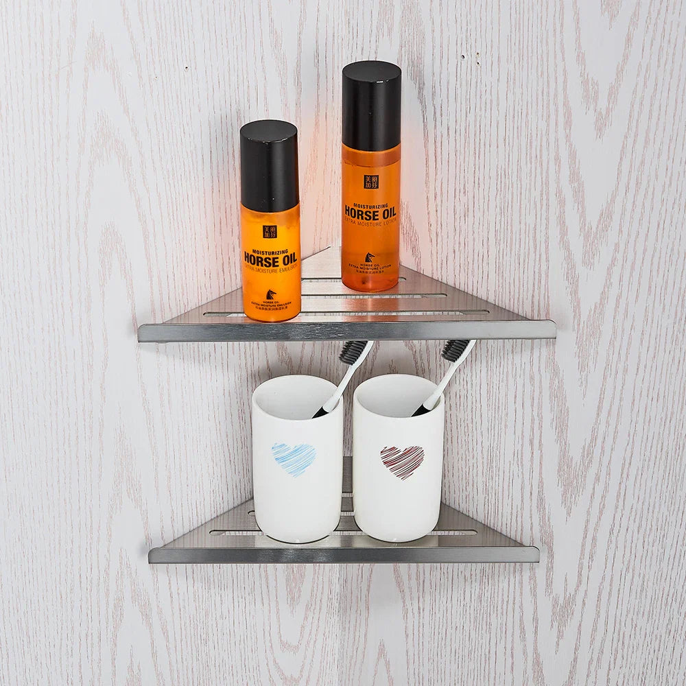 Afralia™ Brushed Nickel Stainless Steel Bathroom Hardware Set - 4-Piece Accessory Kit