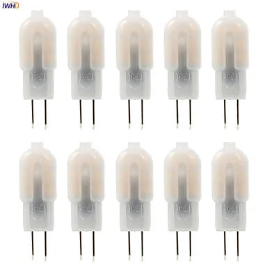 Afralia™ 10pcs 2W LED G4 Bulb 160Lm 12V 220V Bi-pin Chandeliers Replace Halogen