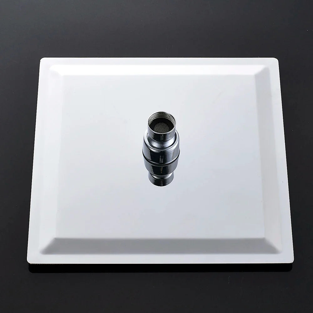 Afralia™ 12-Inch Stainless Steel Square Rainfall Shower Head - Chrome Luxury Bathroom Fixture