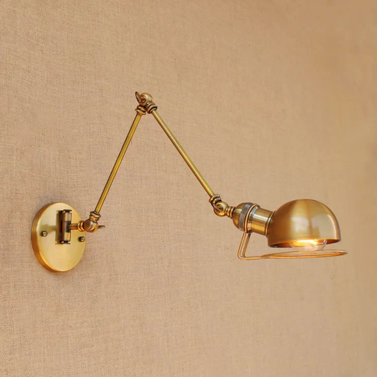 Afralia™ Retro Swing Arm Wall Sconce - Vintage Edison Style Wall Lamp