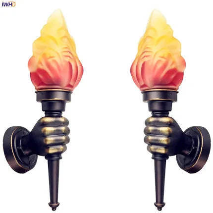 Afralia™ Vintage Wall Light Sconce LED Fixture Luminaire Lampara Pared