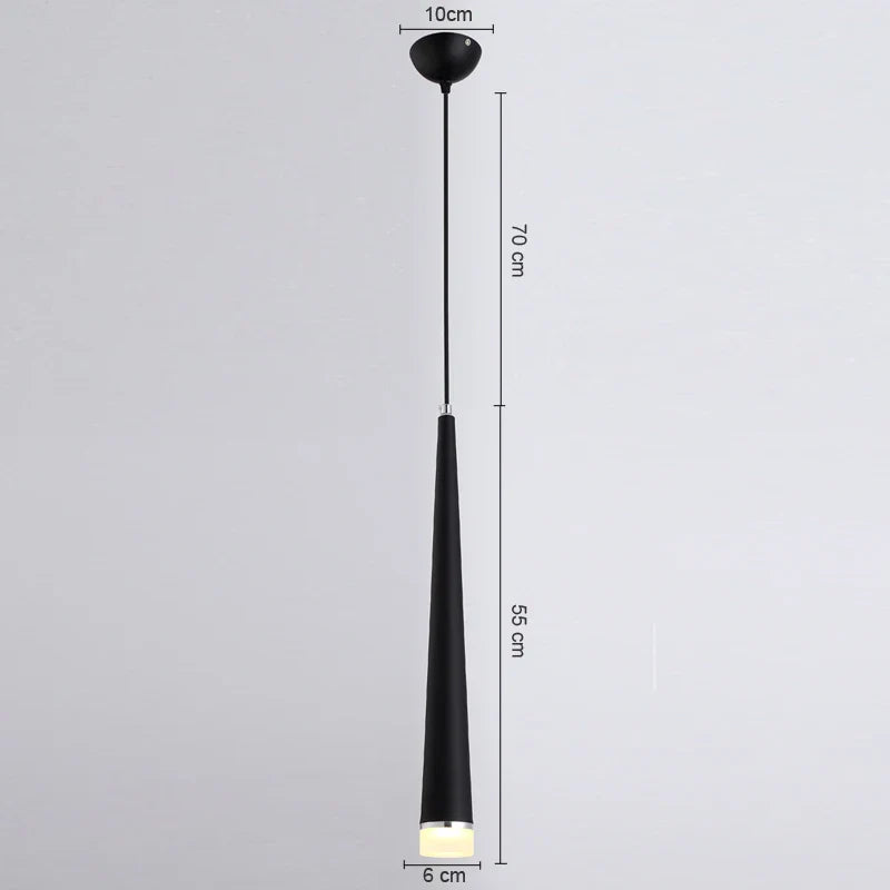 Afralia™ LED Cone Pendant Lights for Restaurant/Bar/Home Decoration - Modern 3W Hanging Lamps