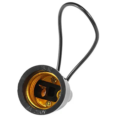 Afralia™ Black Waterproof E27 Lamp Socket 110v-220v Outdoor Fitting Bulb Holder
