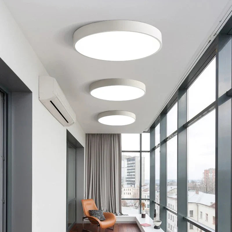Afralia™ Nordic LED Ceiling Lights Ultra Thin Modern Bedroom Lamps