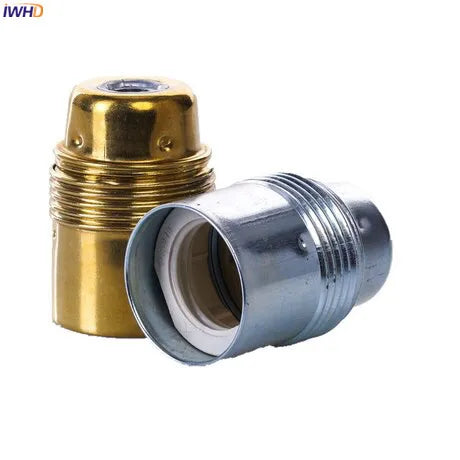 Afralia™ Aluminum E27 Lamp Holder Vintage Retro Socket Lamp Base for Light Bulb