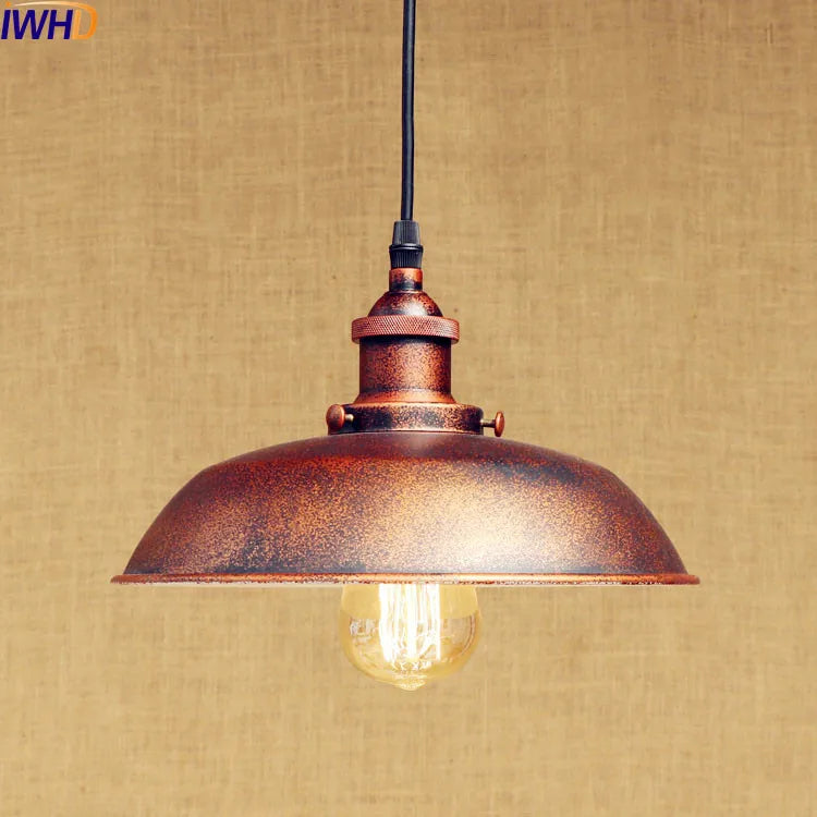 Afralia™ Rustic Vintage Pendant Light LED Edison-Style Industrial Lamp Retro Loft Fixture