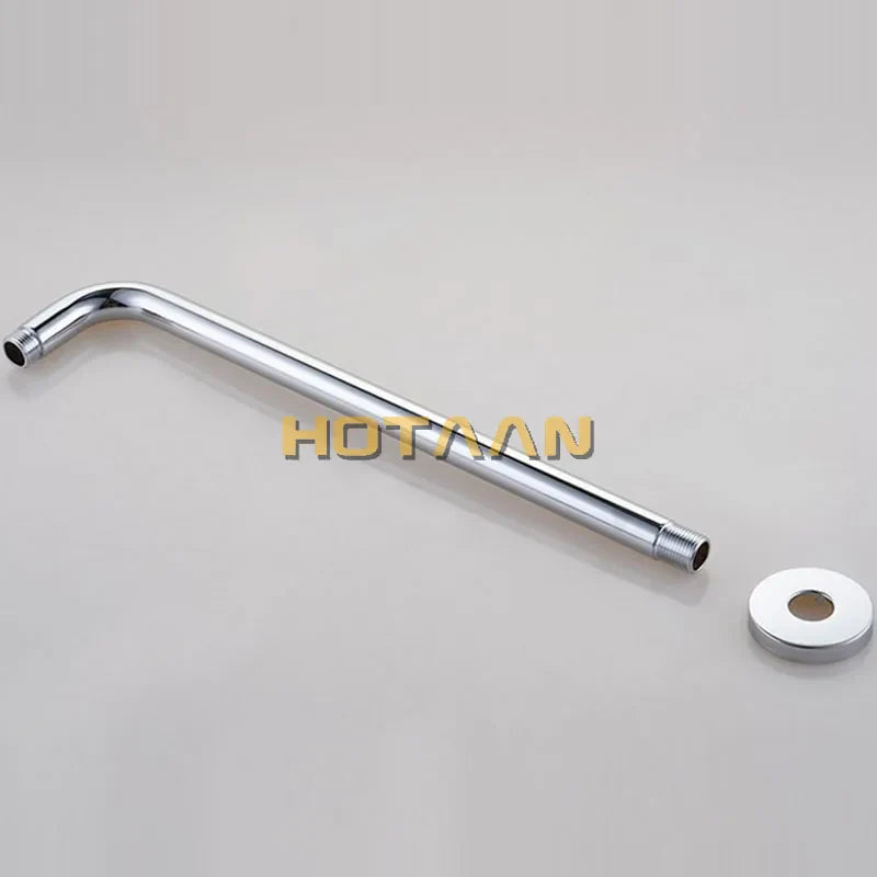 Afralia™ Stainless Steel Shower Arm Chrome Finish Wall Mounted Bathroom Shower Arm