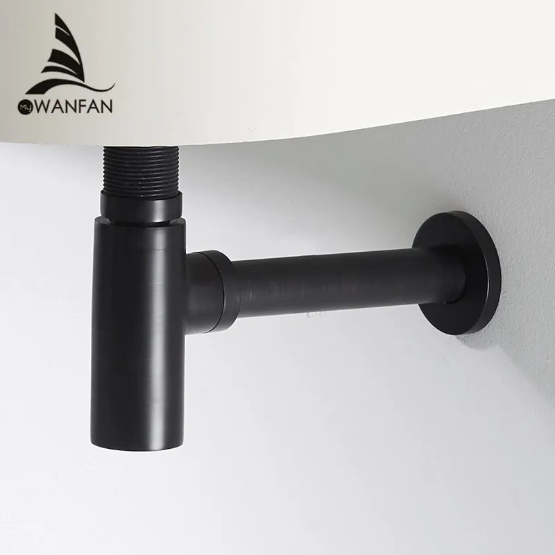 Afralia™ Brass Round Bottle Trap Oil Rubbed Bronze Pop Up Drain WF-6920