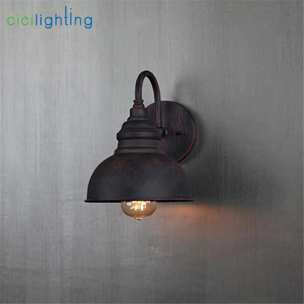 Afralia™ Outdoor Villa Wall Sconce, Waterproof Vintage Garden Entrance Light