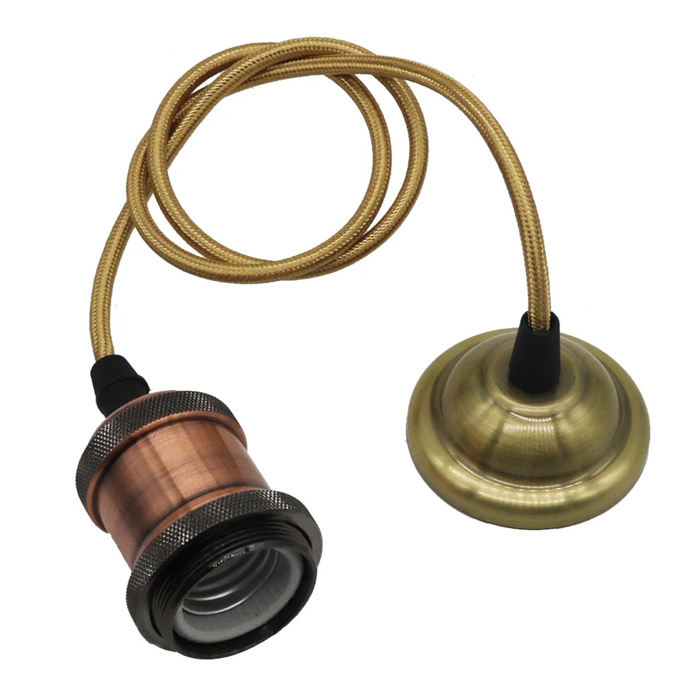 Afralia™ Aluminum Pendant Light with E27 Holder for Vintage Decor & LED Bulbs