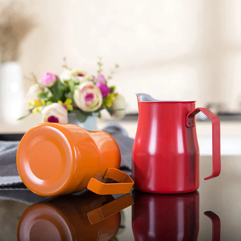 Afralia™ Stainless Steel Milk Frothing Pitcher: Perfect for Latte Art and Espresso