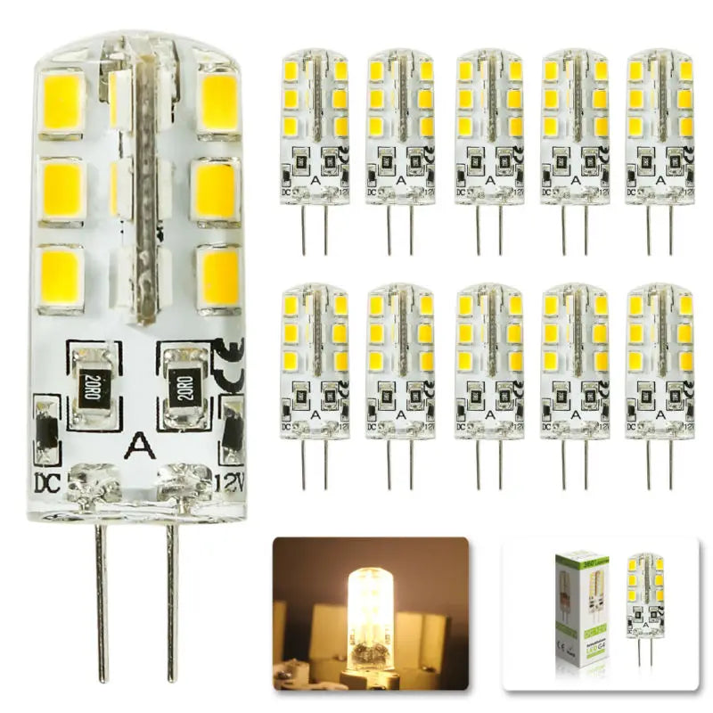 Afralia™ LED G4 3W 2835 SMD Bulb 12V 220V 24LED Spotlight 10pcs/Lot