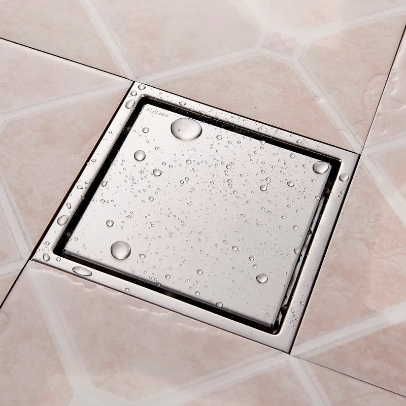 Afralia™ Stainless Steel Tile Insert Square Shower Drain Floor Waste Grate
