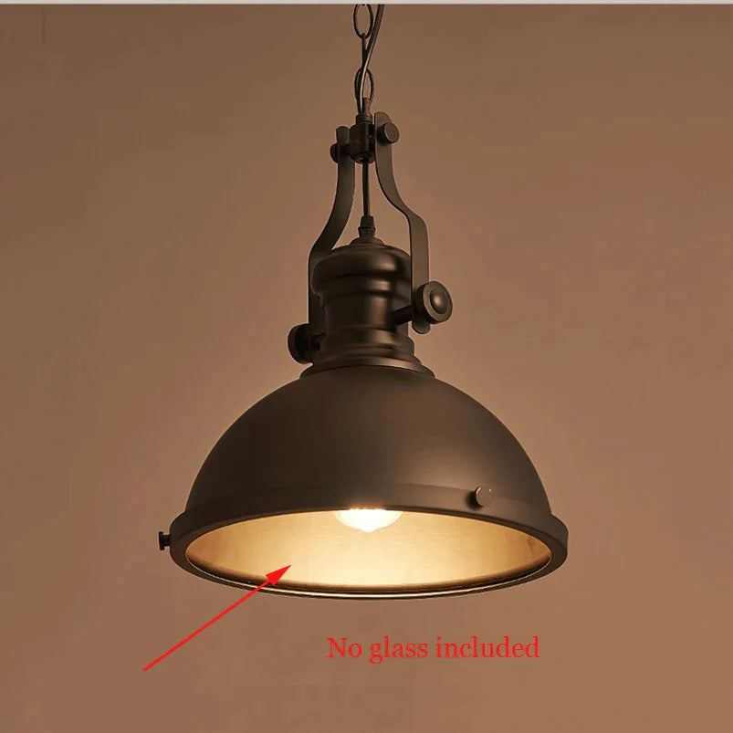 Afralia™ Vintage Industrial Pendant Lamp Iron Cage Ceiling Fixture Lighting