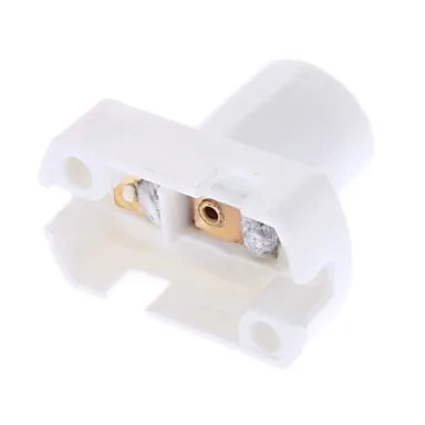 Afralia™ White E12 Bulb Socket Lamp Holder Set - Pack of 10