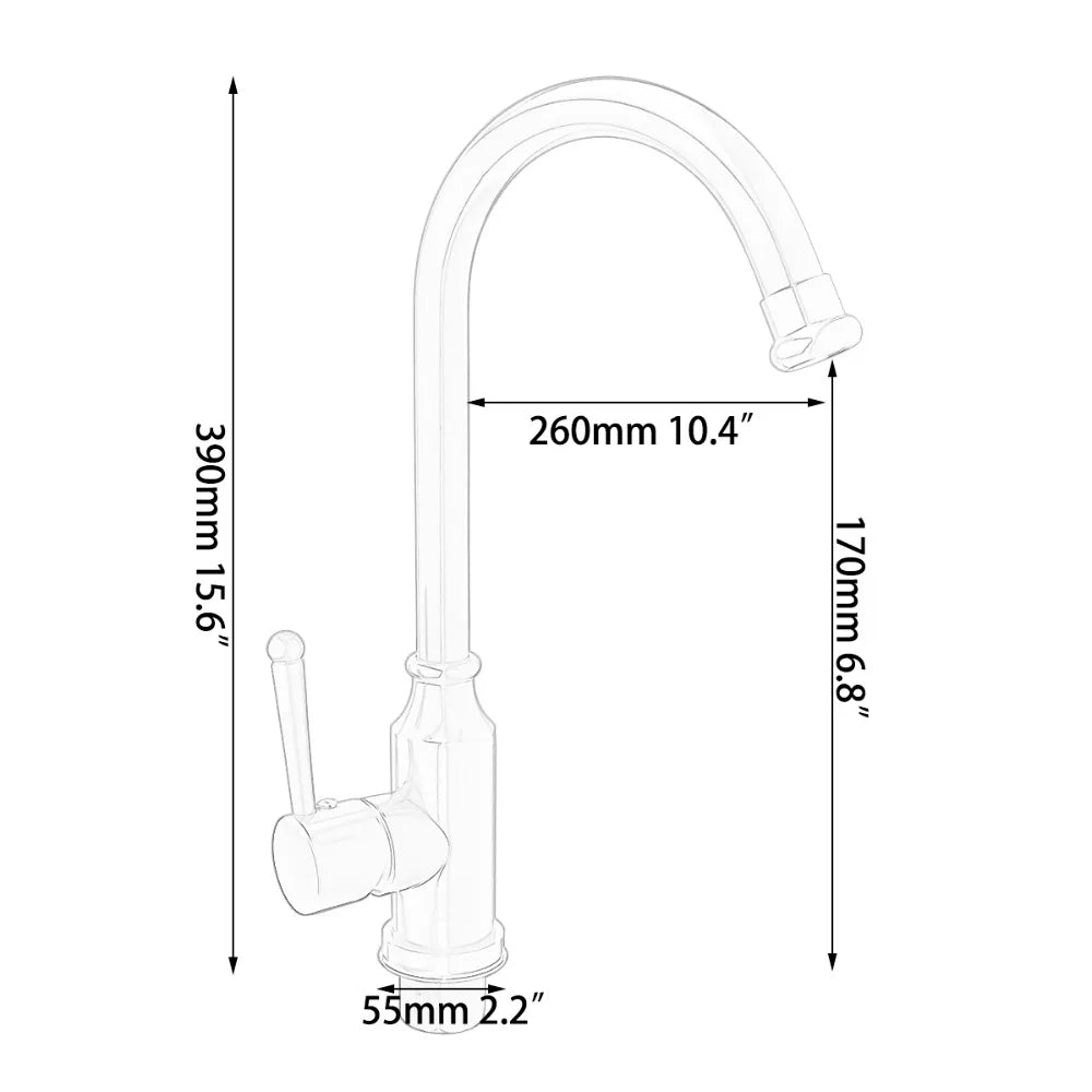 Afralia™ Rose Gold Kitchen Sink Mixer, Black Tap Faucet, Space Aluminium Metal