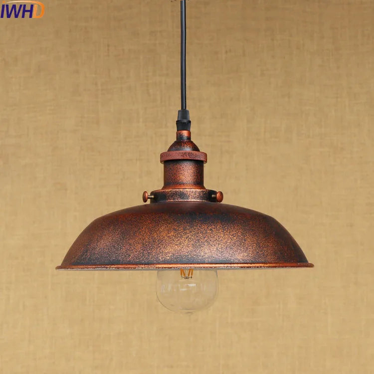 Afralia™ Rustic Vintage Pendant Light LED Edison-Style Industrial Lamp Retro Loft Fixture