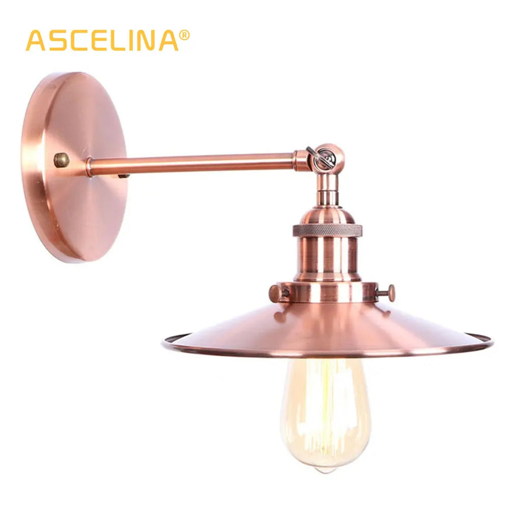 Afralia™ Industrial Vintage Wall Sconce Sliver/Rose Gold Light Fixture for Bedroom Living Room