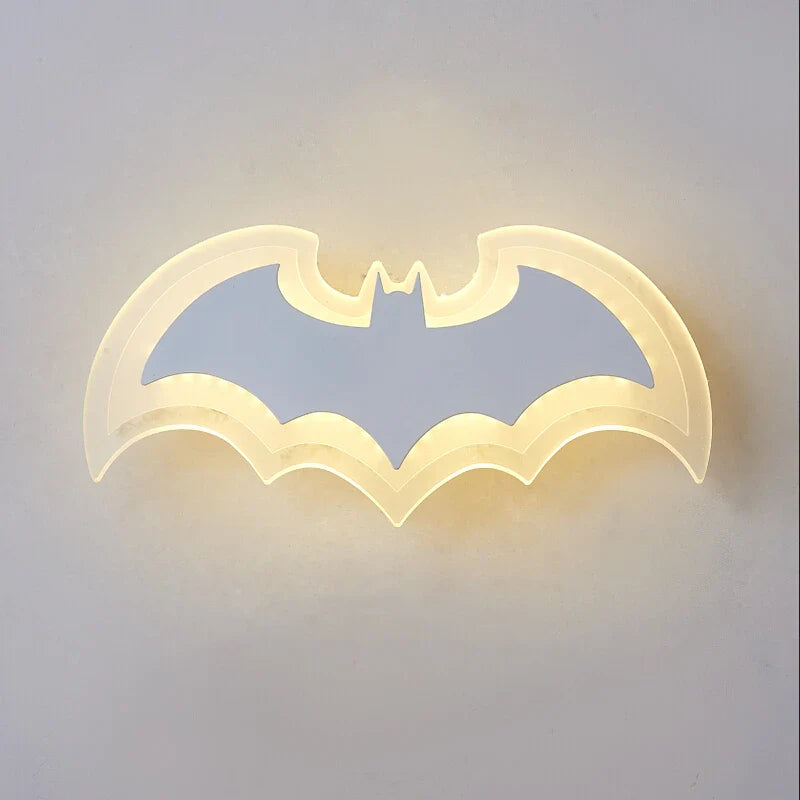 Afralia™ Cartoon Bat Wall Lamp for Living Room Bedroom Aisle Staircase Children's Room