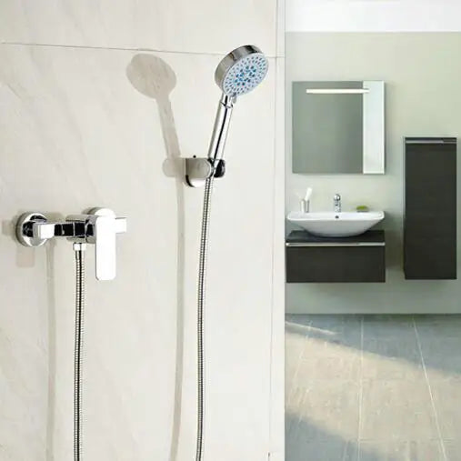 Afralia™ Brass Single Handle Hot Cold Shower Mixer with Hand Shower