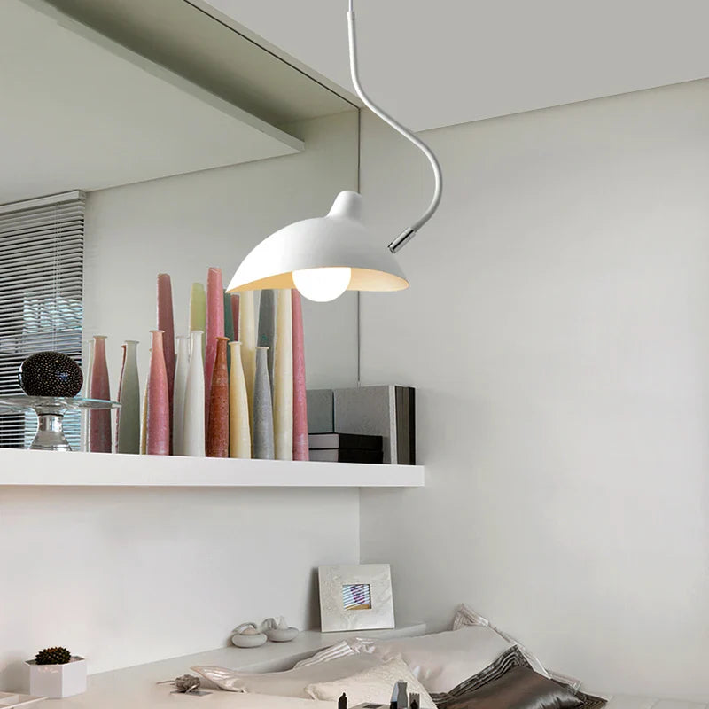 Afralia™ Serge Pendant Lamp: Nordic Designer Iron Lighting Sconce Rotating Lampshade