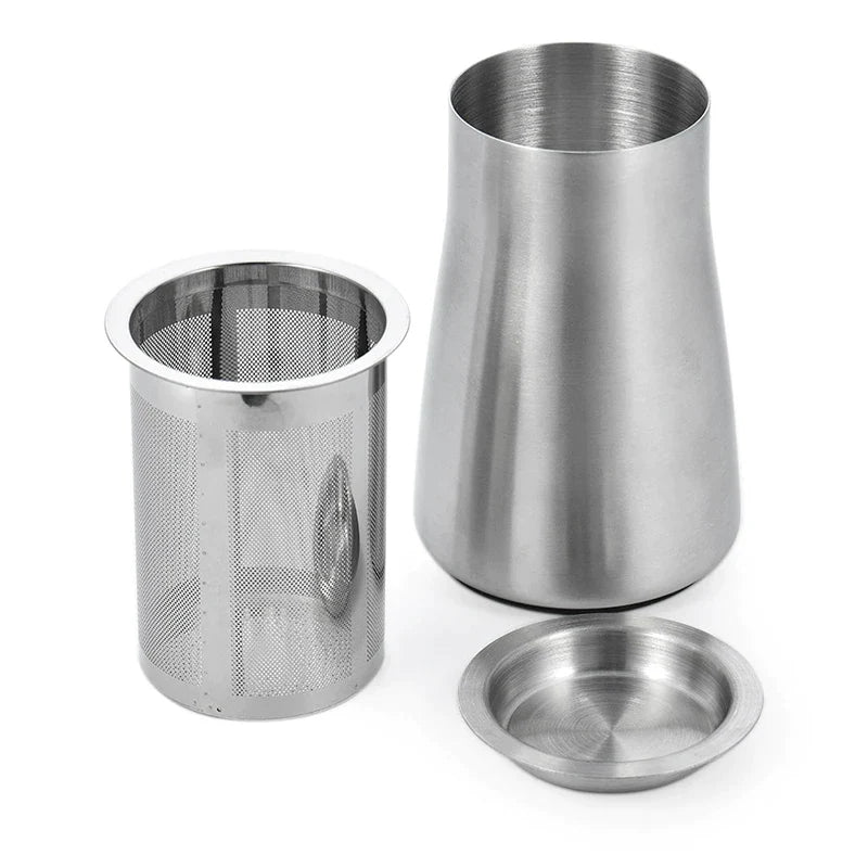 Afralia™ Stainless Steel Coffee Powder Sieve Filter Cup Strainer - Coffee Accessories