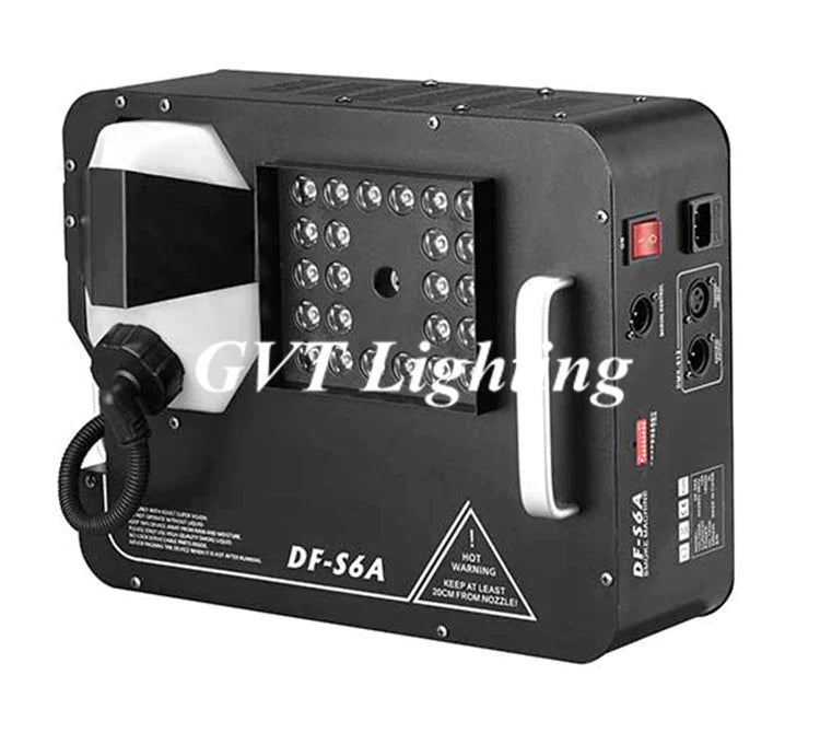 Afralia™  LED RGB 3in1 Smoke Machine 9x24W DMX Fog Machine Stage Special Effects