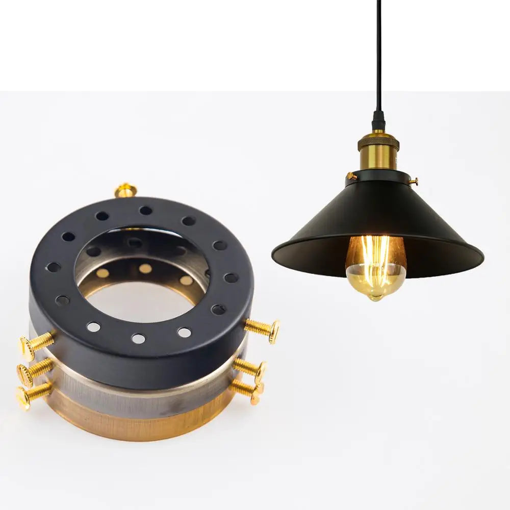 Afralia™ Solid Brass Chandelier Lamp Holder for Vintage Edison Industrial Pendant Light