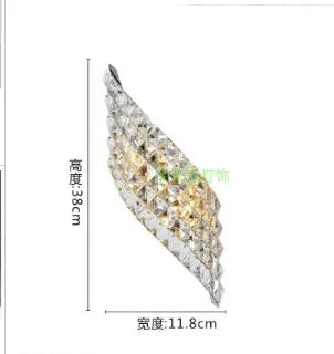 Afralia™ LED Crystal Wall Sconce with 2 Lights - Modern Home Lighting