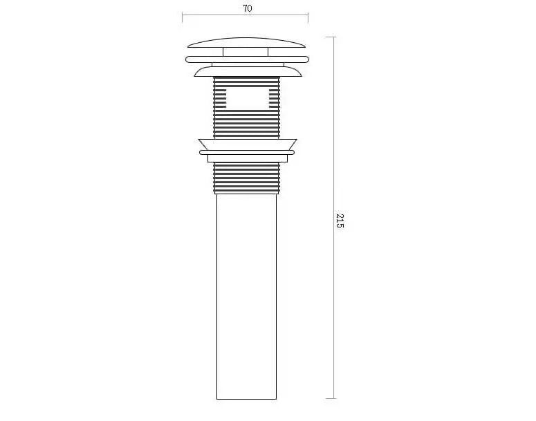 Afralia™ Brass Pop Up Bathroom Basin Waste Drain With Overflow/Without Overflow