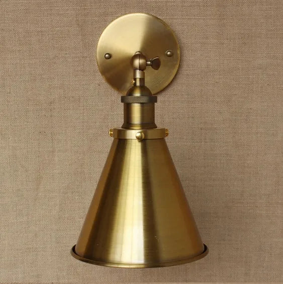 Afralia™ Industrial Vintage Brass Loft Wall Sconce Retro Edison Light Fixture