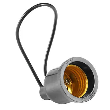 Afralia™ Black Waterproof E27 Lamp Socket 110v-220v Outdoor Fitting Bulb Holder
