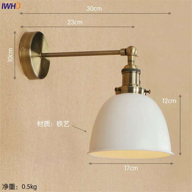 Afralia™ Retro Wall Lights 4W LED Edison Stair Light Industrial Vintage Arm Wall Lamp