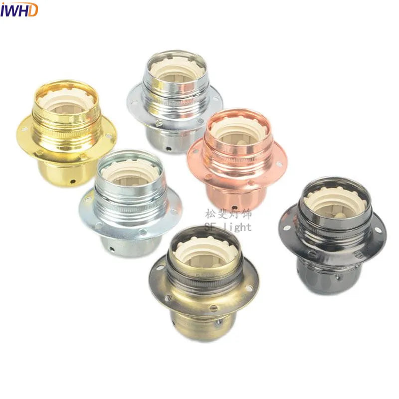 Afralia™ Vintage E27 Bulb Holder Industrial Edison Lamp Socket