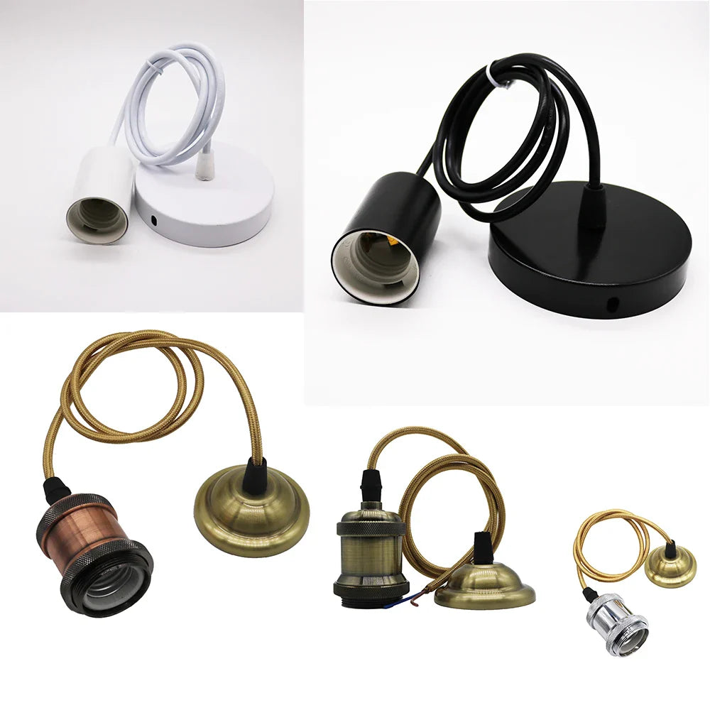 Afralia™ Aluminum Pendant Light with E27 Holder for Vintage Decor & LED Bulbs