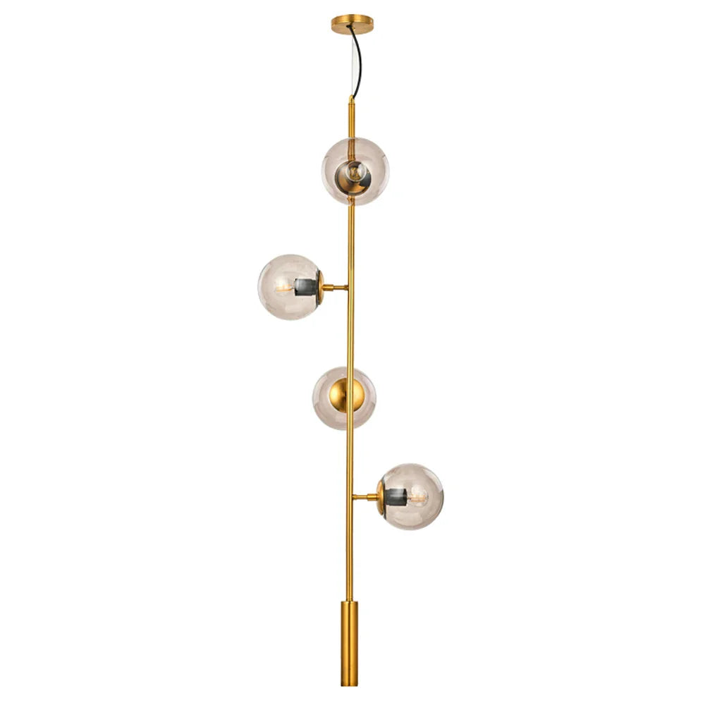 Afralia™ Glass Ball LED Chandelier: Nordic Industrial Edison Lighting Fixture