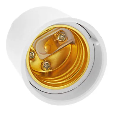 Afralia™ LED Bulb Holder Socket Converter G24 to E27 Adapter - White