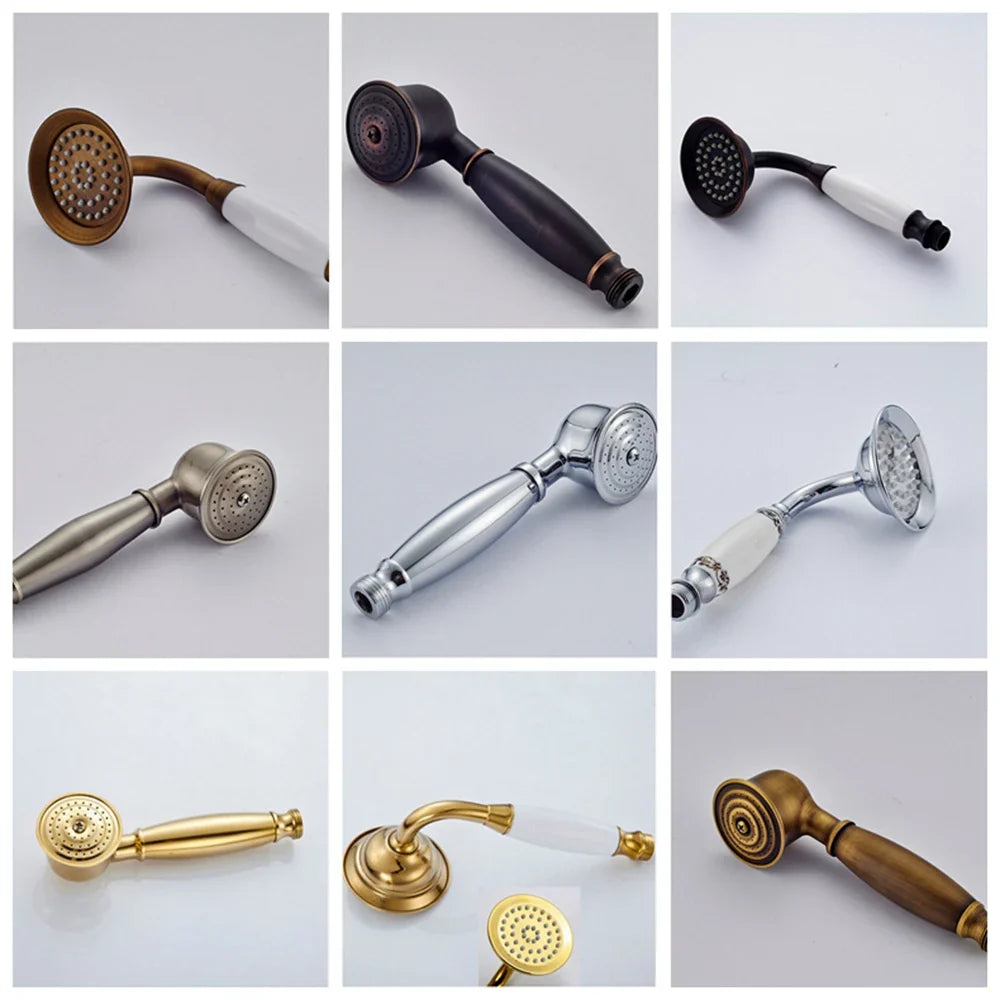 Afralia™ Brass Hand Shower Head Faucet Set - Wholesale & Retail Promotion