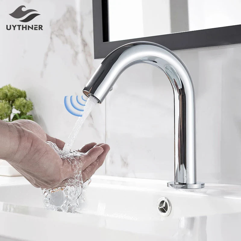Afralia™ Infrared Sensor Faucet Mixer for Touchless Electric Basin - Hot & Cold Water