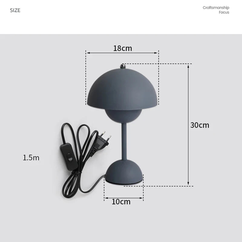 Afralia™ Multicolor LED Table Lamp: Modern Nordic Bedside Desk Reading Light