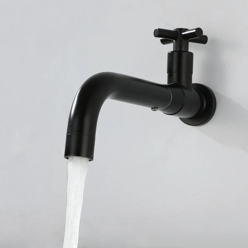 Afralia™ Wall Mount Basin Faucet Single Cold Water Outdoor Garden Spout